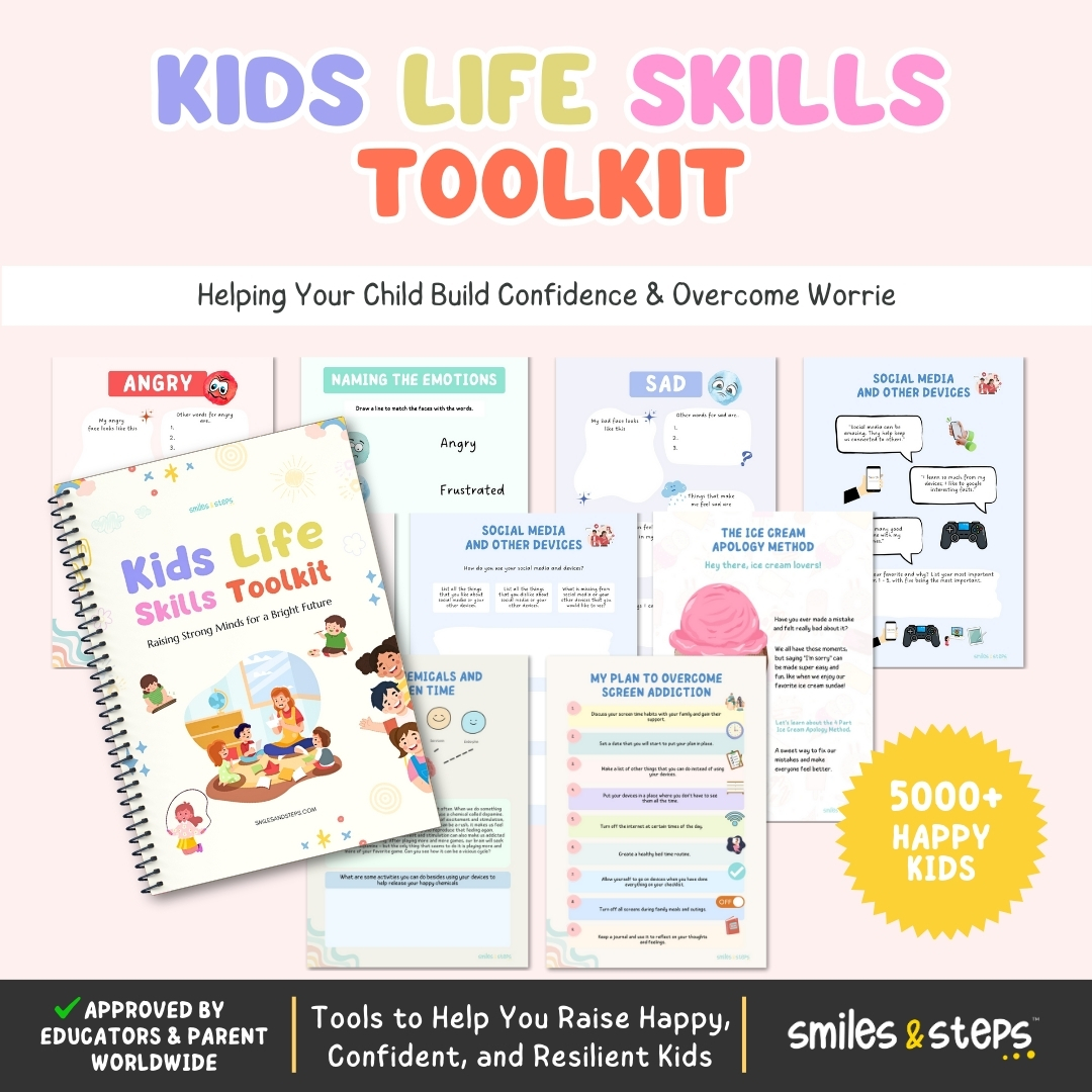 Kids Life Skills Toolkit | Emotional Intelligence, Confidence & Social Skills Workbook