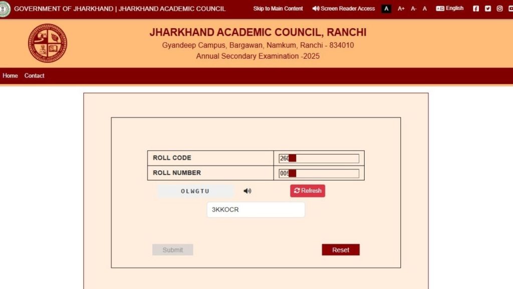 JAC Board result